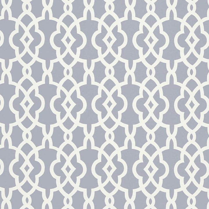 Summer Palace Fret Wisteria 5005142 by Schumacher Designer Wallpaper Modern Nature 27.0" - Swanky Fabrics -
