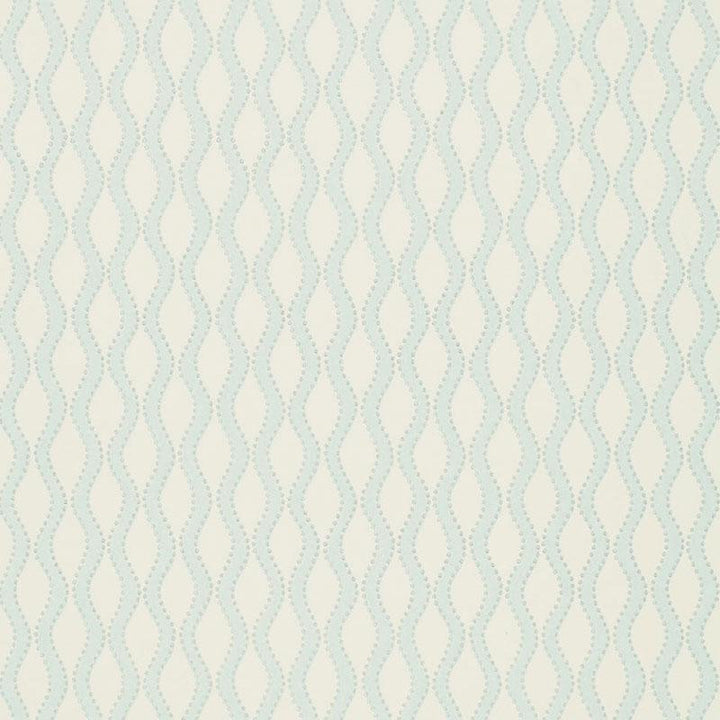 Ribbon Wave Mineral 5005161 by Schumacher Designer Wallpaper Simply Charming 2.0" - Swanky Fabrics -