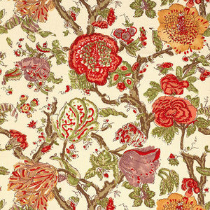 Pondicherry Coral 174122 by Schumacher Designer Fabric
