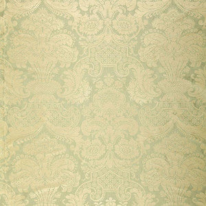 Padova Damask Print Sea Glass 174420 by Schumacher Designer Fabric