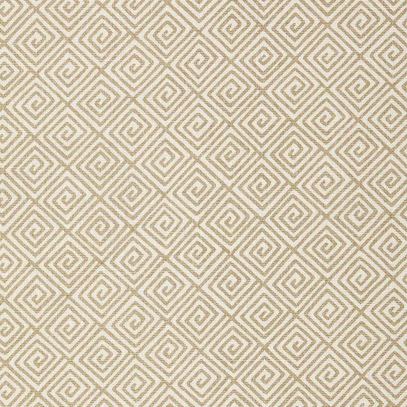 Greek Key Sand 174500 by Schumacher Designer Fabric Tessera 9.0" - Swanky Fabrics -