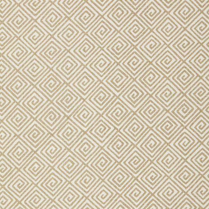 Greek Key Sand 174500 by Schumacher Designer Fabric Tessera 9.0" - Swanky Fabrics -