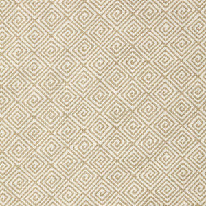 Greek Key Sand 174500 by Schumacher Designer Fabric