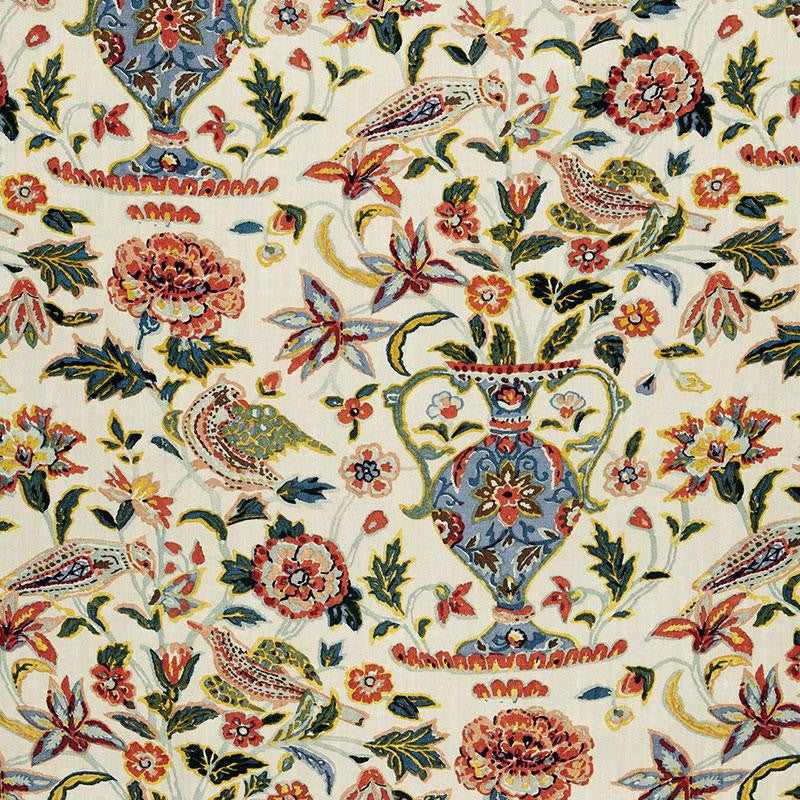 Camberwell Vase Print Document 174552 by Schumacher Designer Fabric Schumacher Classics 13.5" - Swanky Fabrics -