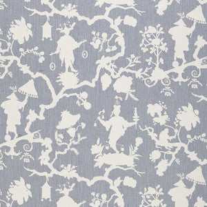 Shantung Silhouette Print Wisteria 174582 by Schumacher Designer Fabric
