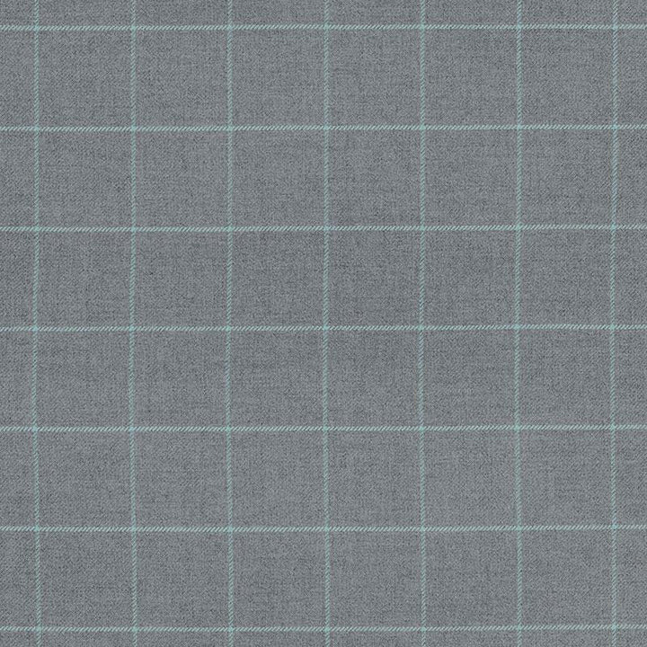 Bancroft Wool Plaid Oxford Grey 66773 by Schumacher Designer Fabric Luxe Lodge 4.0" - Swanky Fabrics -