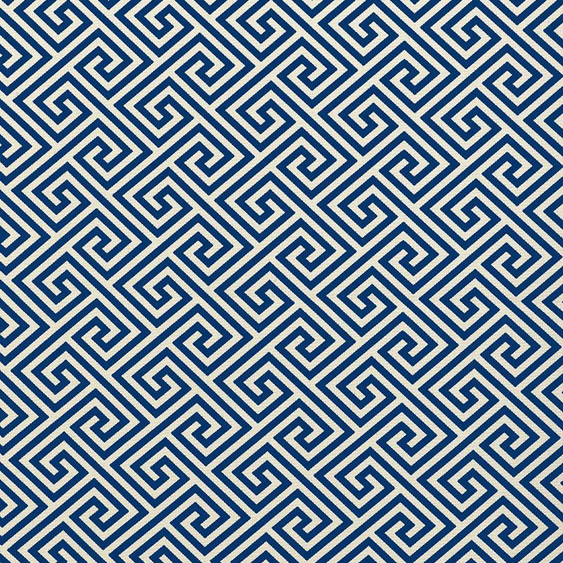 St. Tropez Indoor/Outdoor Navy 62901 by Schumacher Designer Fabric Plein Air 3.38" - Swanky Fabrics -