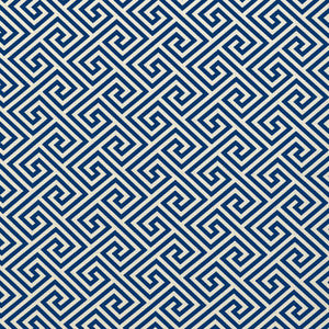 St. Tropez Indoor/Outdoor Navy 62901 by Schumacher Designer Fabric