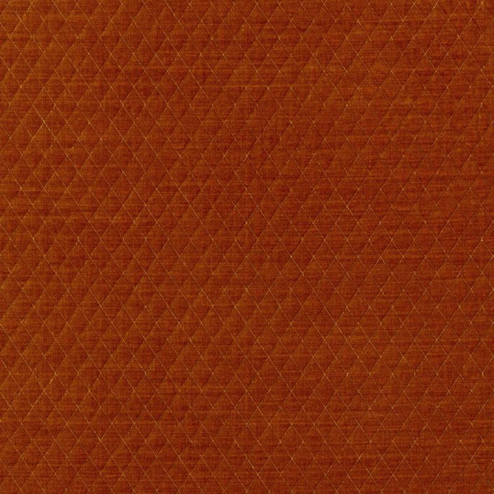 Paley Quilted Velvet Chinese Orange 66925 by Schumacher Designer Fabric Chroma 1.0" - Swanky Fabrics -