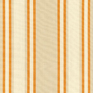 Seneca Cotton Stripe Beige/Pumpkin 62985 by Schumacher Designer Fabric