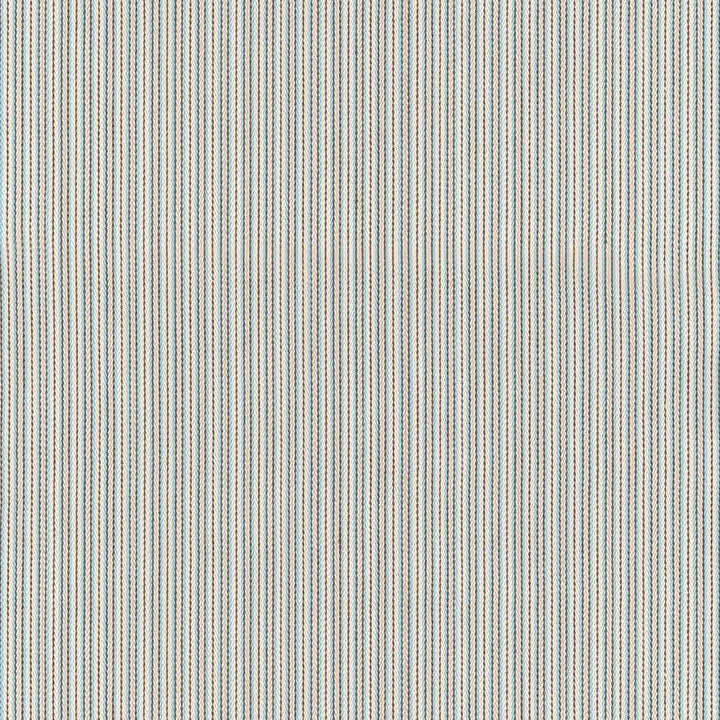 Baker Cotton Stripe Ivory/Aqua/Mocha 63000 by Schumacher Designer Fabric Essentials: Classic Stripes - Swanky Fabrics -