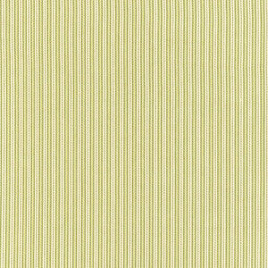 Baker Cotton Stripe Ivory /Pear /Sage 63001 by Schumacher Designer Fabric