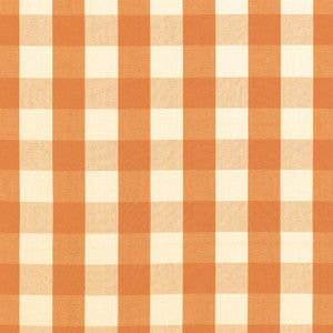 Camden Cotton Check Pumpkin 63033 by Schumacher Designer Fabric