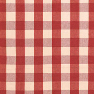 Camden Cotton Check Red 63034 by Schumacher Designer Fabric