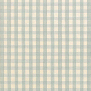 Elton Cotton Check Aqua 63057 by Schumacher Designer Fabric