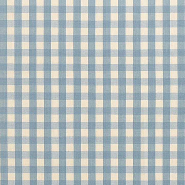 Elton Cotton Check Chambray 63058 by Schumacher Designer Fabric Revisits Of Popular Patterns 1.25" - Swanky Fabrics -