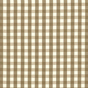 Elton Cotton Check Mocha 63060 by Schumacher Designer Fabric