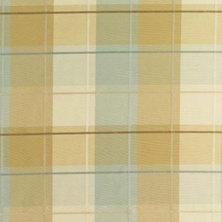 Coin Silk Plaid Aqua 63361 by Schumacher Designer Fabric Chroma 9.0" - Swanky Fabrics -