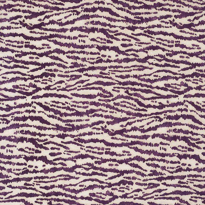 Animaux Eggplant 176374 by Schumacher Designer Fabric Animal Prints & Wovens 27.0" - Swanky Fabrics -