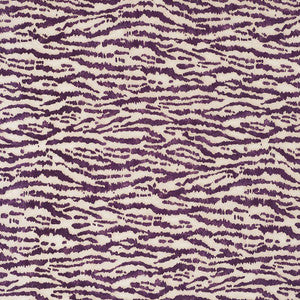 Animaux Eggplant 176374 by Schumacher Designer Fabric