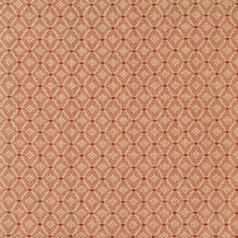 Clifton Cotton Strie Coral 63523 by Schumacher Designer Fabric Chroma 1.12" - Swanky Fabrics -