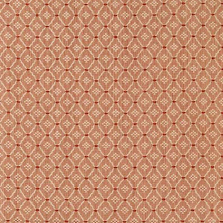 Clifton Cotton Strie Coral 63523 by Schumacher Designer Fabric Chroma 1.12" - Swanky Fabrics -