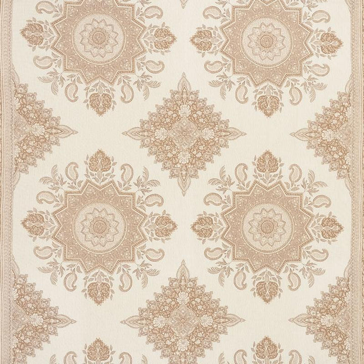 Montecito Medallion Neutral 176480 by Schumacher Designer Fabric Mark D. Sikes 54.0" - Swanky Fabrics -