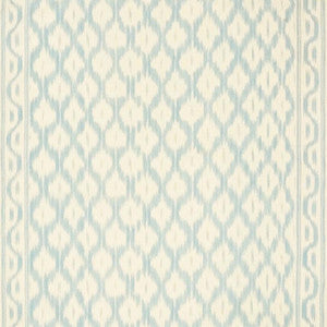 Santa Monica Ikat China Blue 176501 by Schumacher Designer Fabric