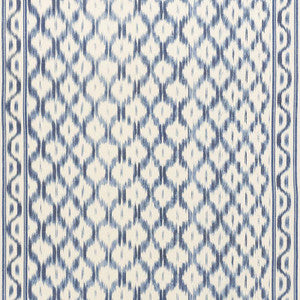 Santa Monica Ikat Indigo 176502 by Schumacher Designer Fabric