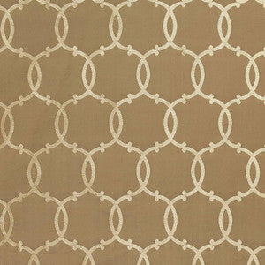 Silk Tracery Mocha 63710 by Schumacher Designer Fabric