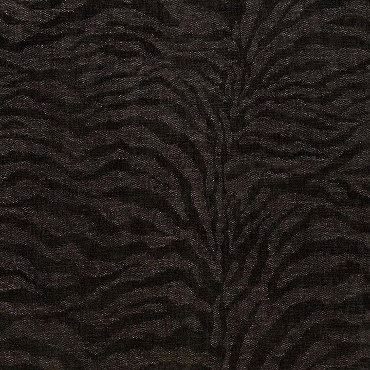 Tiger Chenille Charcoal 70512 by Schumacher Designer Fabric Animal Prints & Wovens 26.0" - Swanky Fabrics -