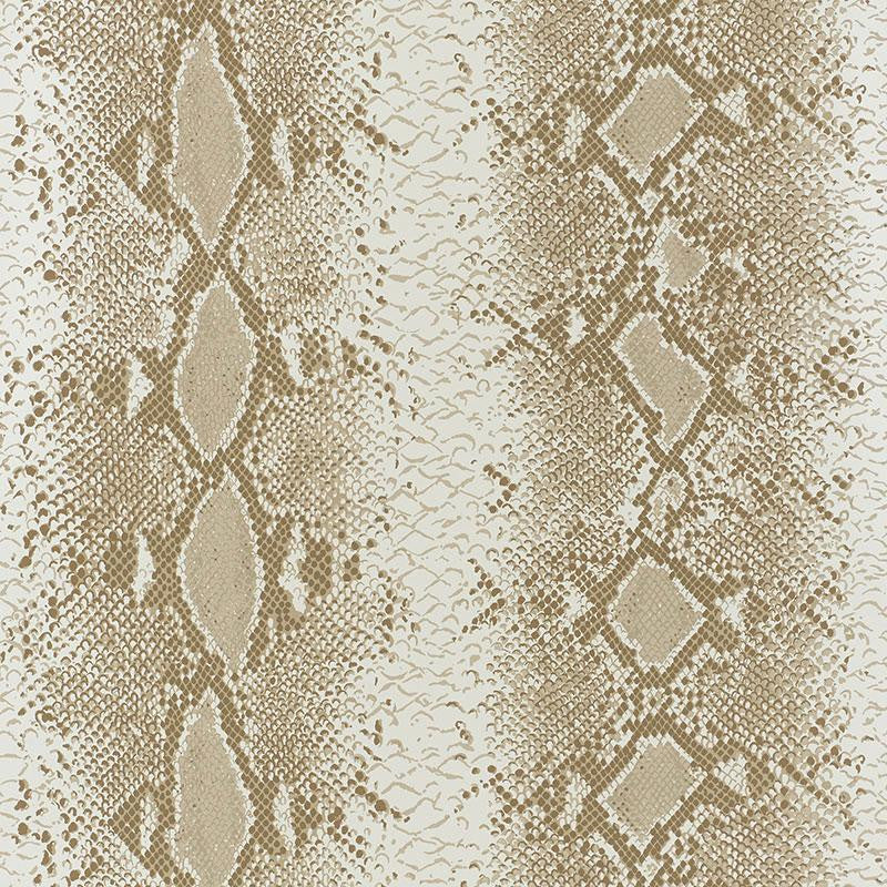 Snake Charmer Sand 5008181 by Schumacher Designer Wallpaper Animal Prints & Wovens 27.0" - Swanky Fabrics -