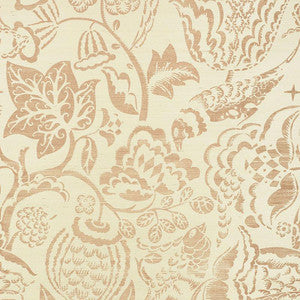 Uccello Sisal Blush 5008260 by Schumacher Designer Wallpaper