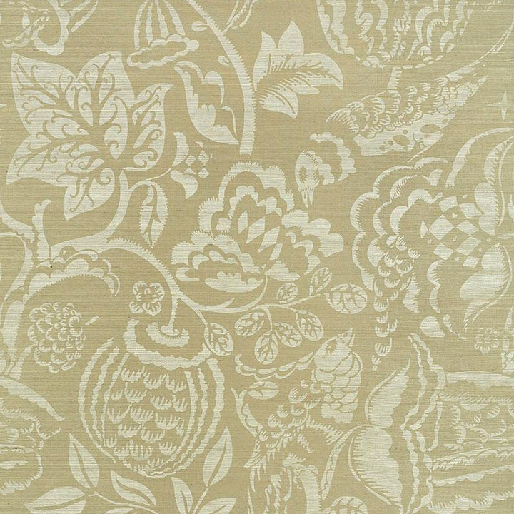 Uccello Sisal Sage 5008261 by Schumacher Designer Wallpaper Shangri-La 34.0" - Swanky Fabrics -