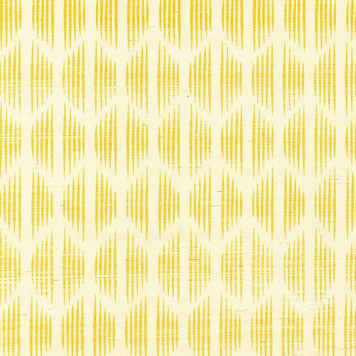 Ovington Sisal Yellow 5008270 by Schumacher Designer Wallpaper Aunaturel 33.38" - Swanky Fabrics -