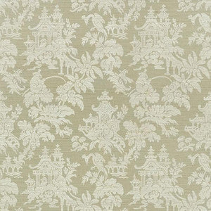 Brighton Sisal Sage 5008322 by Schumacher Designer Wallpaper