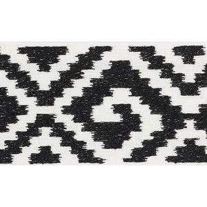 Fillmore Tape Black 70608 by Schumacher Designer Trim