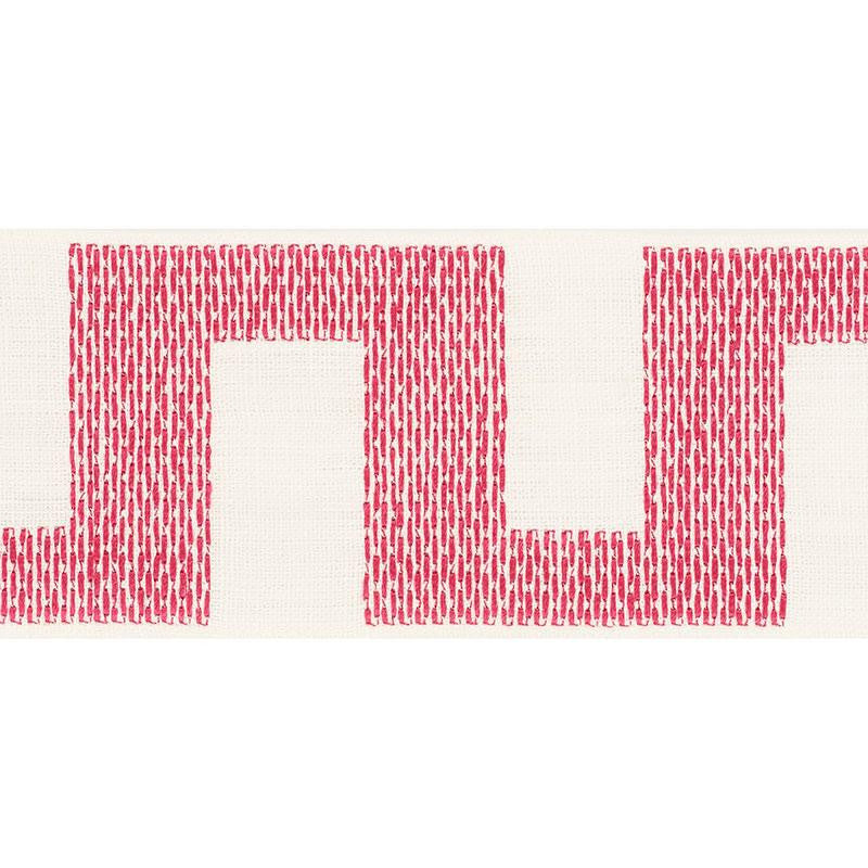 Matrix Tape Fuchsia 70614 by Schumacher Designer Trim Happy Together 3.75" - Swanky Fabrics -