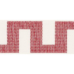 Matrix Tape Red 70615 by Schumacher Designer Trim