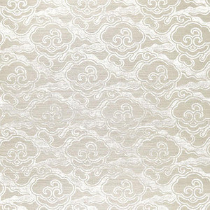 Cirrus Clouds Sisal Fog & Chalk 5006062 by Schumacher Designer Wallpaper