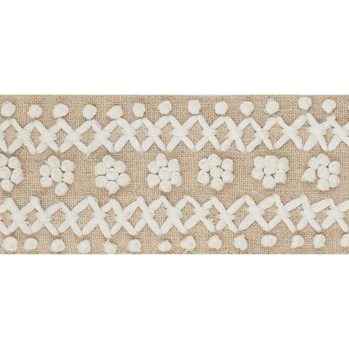 Sunnyvale Tape Ivory 70630 by Schumacher Designer Trim Couture Trims - Swanky Fabrics -