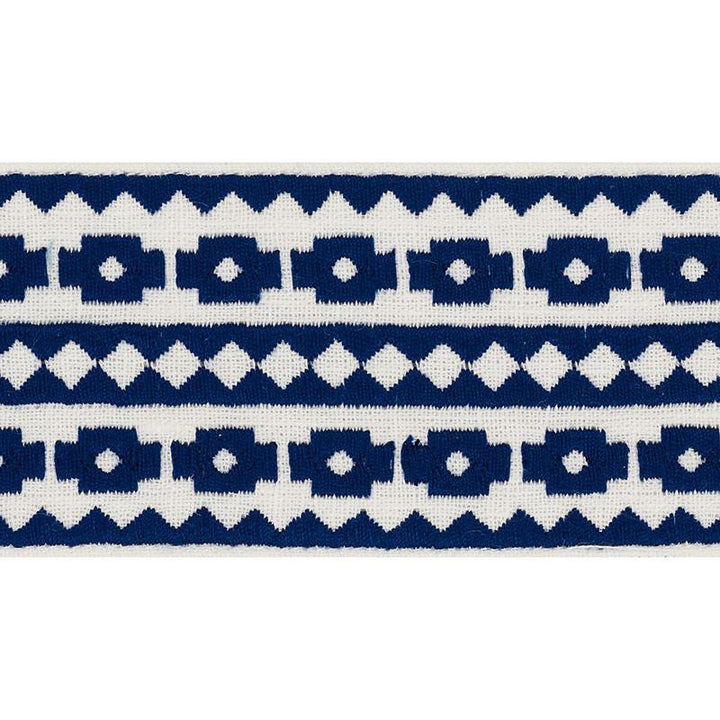 Talitha Tape Blue 70641 by Schumacher Designer Trim Couture Trims - Swanky Fabrics -