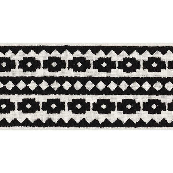 Talitha Tape Black 70642 by Schumacher Designer Trim Couture Trims - Swanky Fabrics -