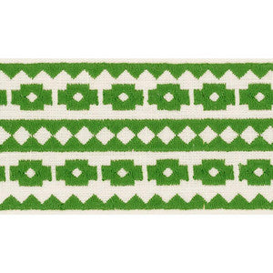 Talitha Tape Green 70644 by Schumacher Designer Trim