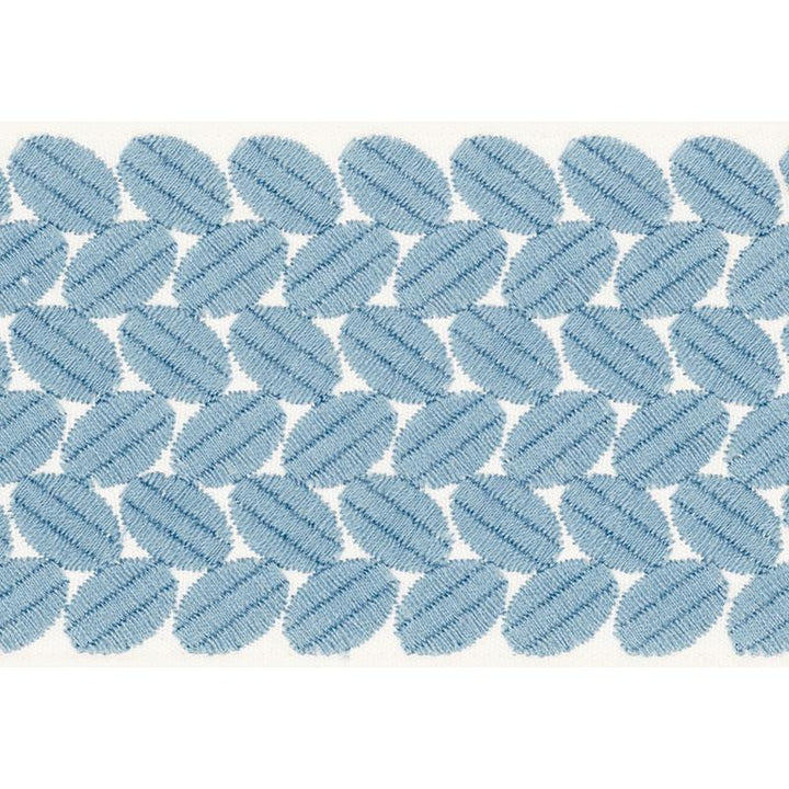 Berkeley Tape Wide Sky 70653 by Schumacher Designer Trim Happy Together Ii 1.0" - Swanky Fabrics -