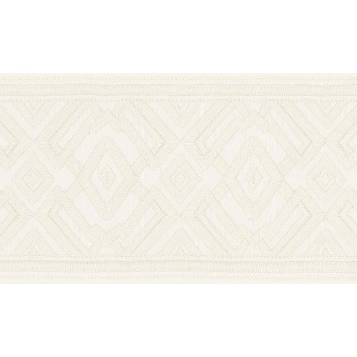 Avalon Tape Ivory 70660 by Schumacher Designer Trim Couture Trims 5.5" - Swanky Fabrics -