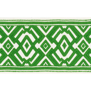 Avalon Tape Green 70663 by Schumacher Designer Trim