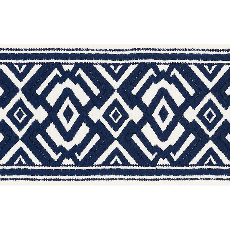 Avalon Tape Blue 70664 by Schumacher Designer Trim Couture Trims 5.5" - Swanky Fabrics -