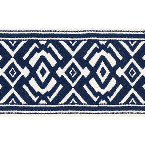 Avalon Tape Blue 70664 by Schumacher Designer Trim
