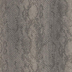 Cody Snakeskin Smoke 5006232 by Schumacher Designer Wallpaper